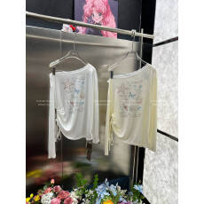 批发【雪花棉】韩系海星印花罩衫26春夏<b class='q'>新款</b>宽松休闲辣妹甜美长袖T恤