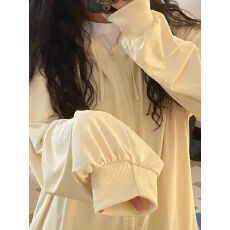 批发已出货奶黄色夏日透气凉感防晒衣女生夏季防晒服空调衫外套