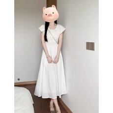 批发已出货初恋小白裙法式<b class='q'>泡泡袖</b><b class='q'>连衣裙</b>子女夏季2026新款小个子高级
