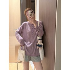 批发已出货防晒罩衫<b class='q'>长袖</b><b class='q'>t</b><b class='q'>恤</b>女夏季落肩休闲宽松巨好看半开领上衣