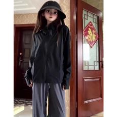 批发已出货黑色冰丝插肩防晒衣女款夏季薄款外套透气防晒服