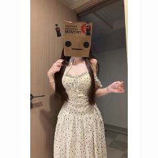 批发已出货波点修身显瘦挂脖<b class='q'>连衣裙</b>夏季裙子新款法式绝美<b class='q'>仙女</b>长裙