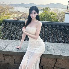 批发已出货吊带连衣裙女夏季蕾丝裙纯欲风收腰鱼尾裙子包臀<b class='q'>长裙</b>