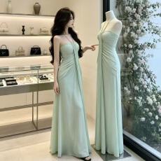 批发已出货显瘦抹胸长裙微<b class='q'>胖</b><b class='q'>mm</b>时尚小众设计感优雅气质连衣裙女