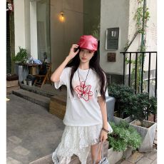 批发已出货<b class='q'>短袖</b>t恤<b class='q'>女</b>2026新款夏季宽松设计感小众简约百搭上衣
