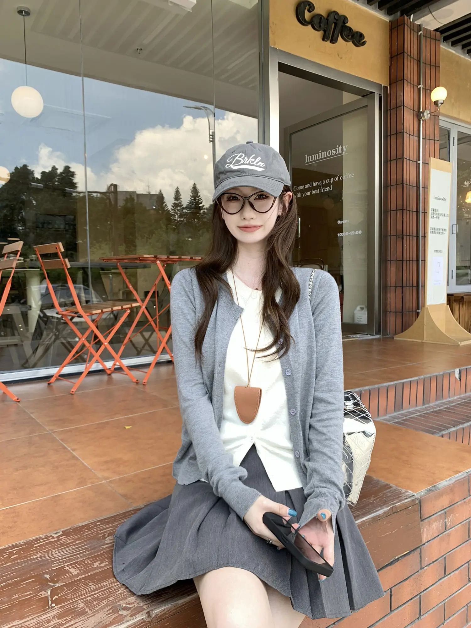 투웨이 레이어드 긴소매 니트 카디건 상세 이미지 22