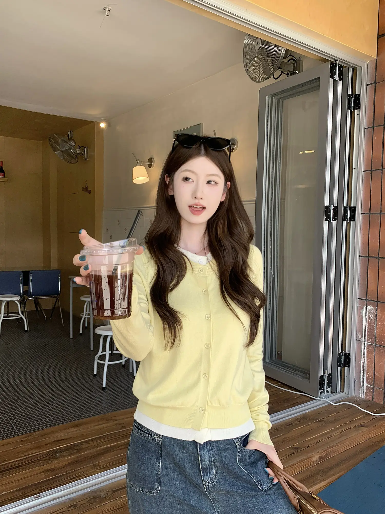 투웨이 레이어드 긴소매 니트 카디건 상세 이미지 29