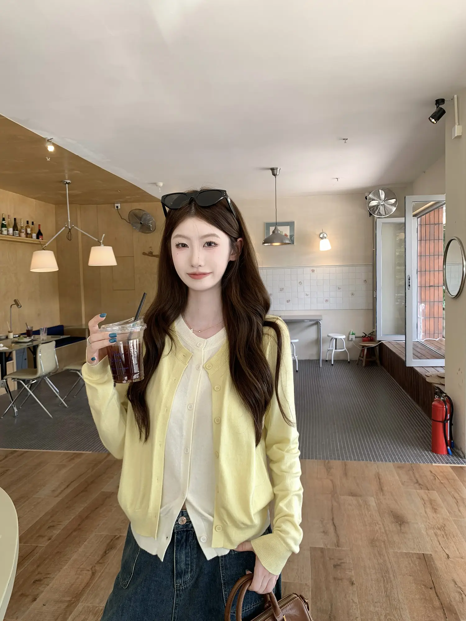투웨이 레이어드 긴소매 니트 카디건 상세 이미지 31