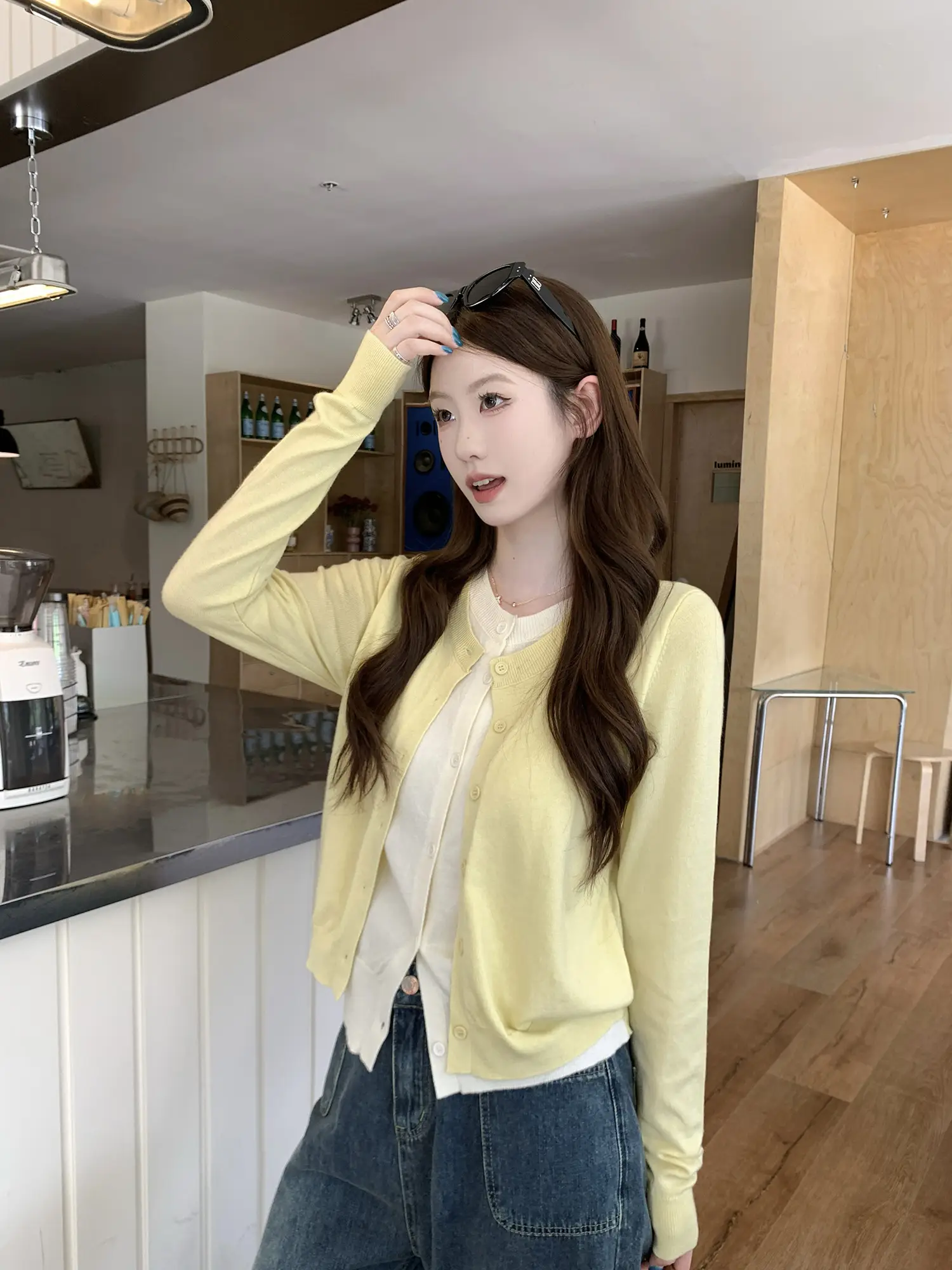 투웨이 레이어드 긴소매 니트 카디건 상세 이미지 36