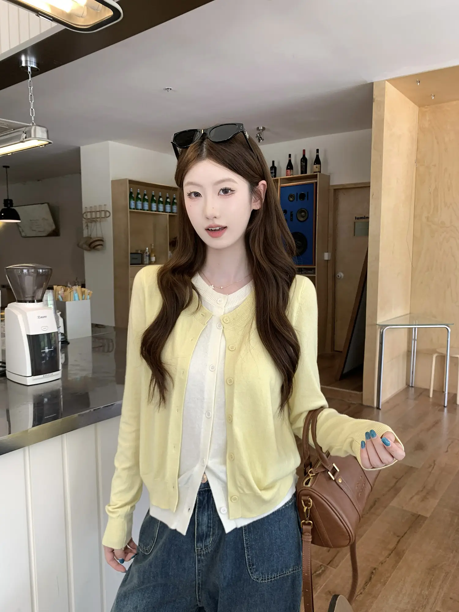 투웨이 레이어드 긴소매 니트 카디건 상세 이미지 37