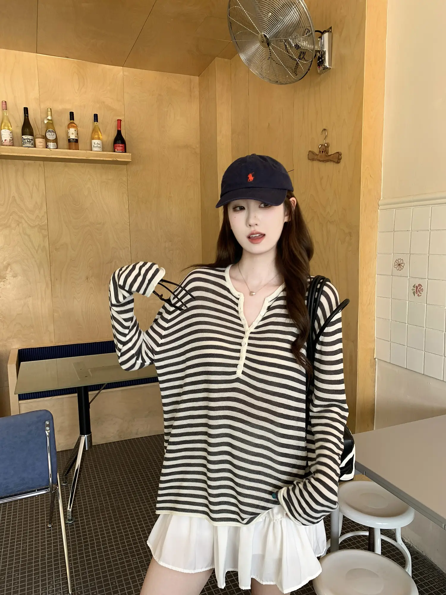 스트라이프 루즈 티셔츠 상세 이미지 7