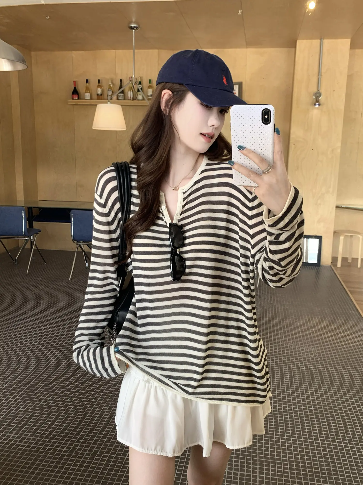 스트라이프 루즈 티셔츠 상세 이미지 9