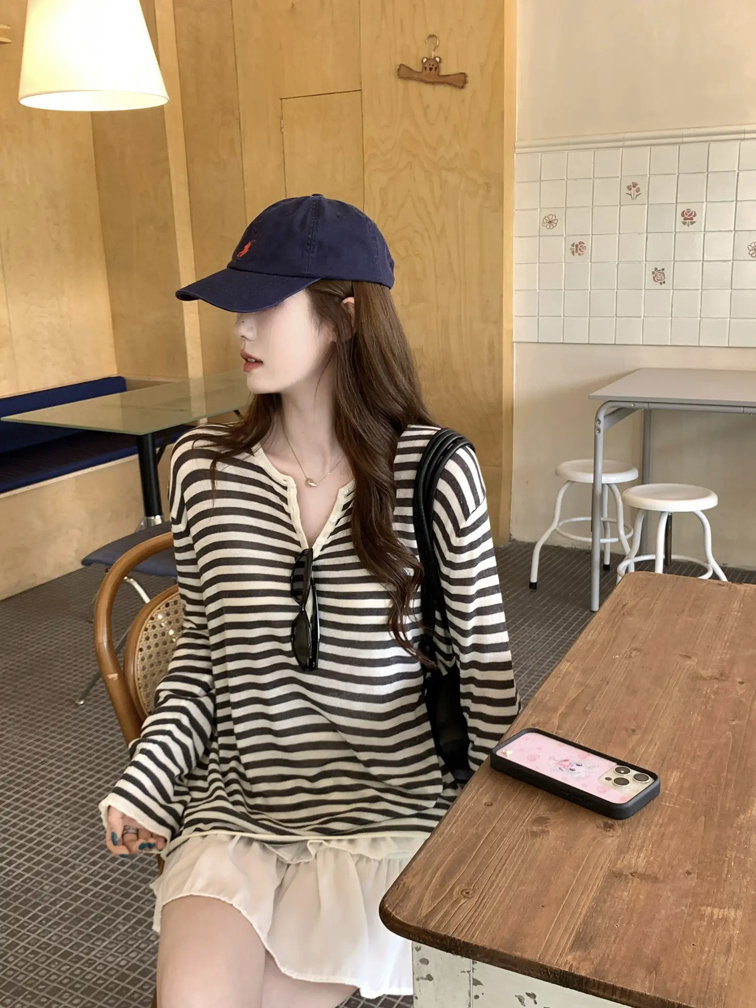 스트라이프 루즈 티셔츠 상세 이미지 11