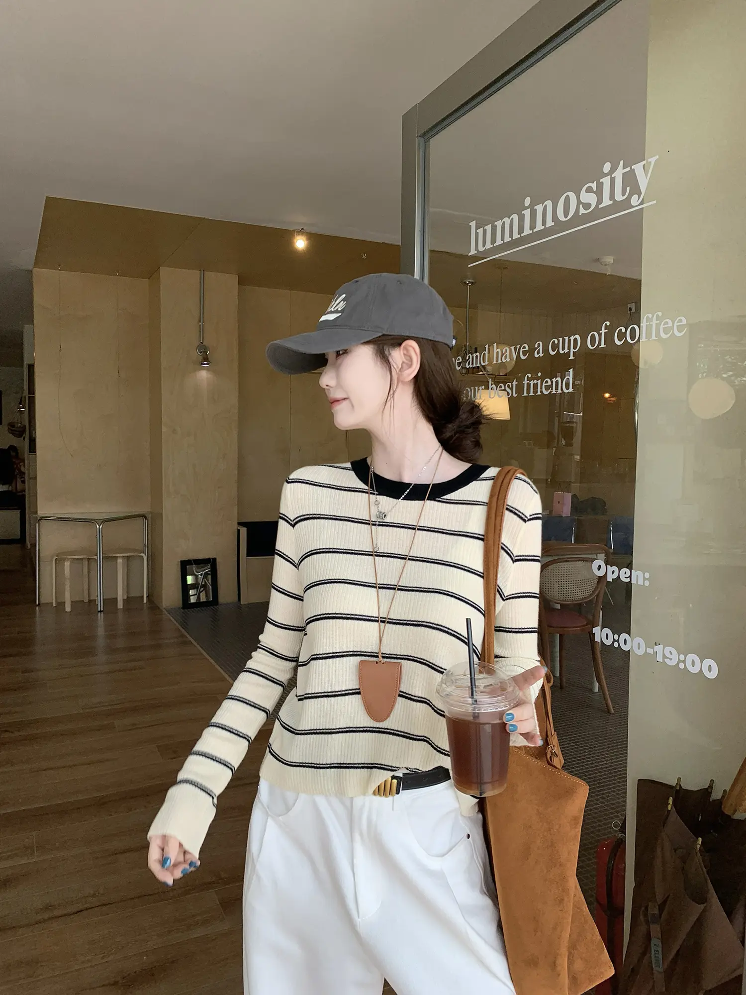 디자인 슬림 니트 이너 상세 이미지 5