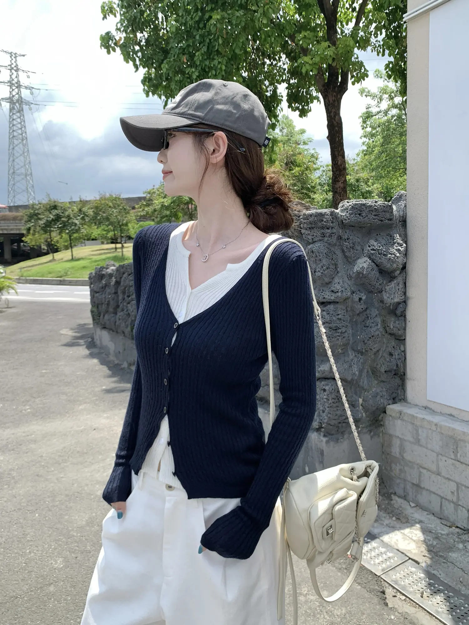 레이어드 니트 카디건 상세 이미지 19