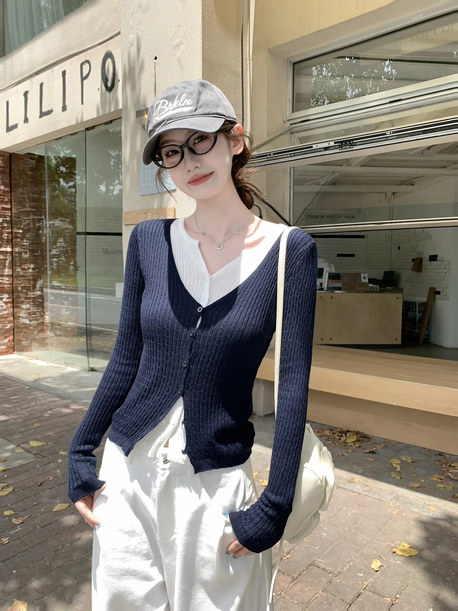 레이어드 니트 카디건 상세 이미지 20