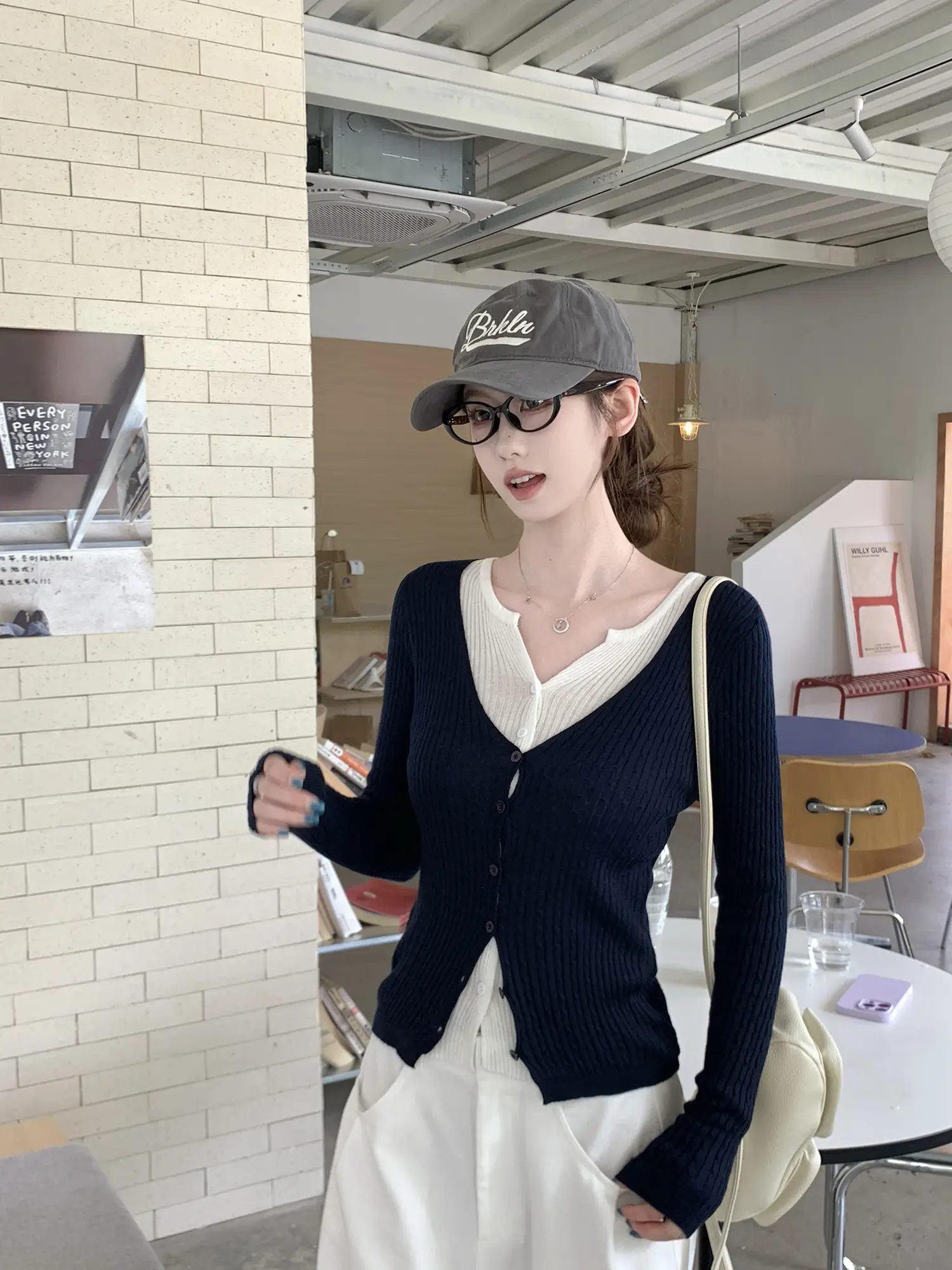 레이어드 니트 카디건 상세 이미지 25