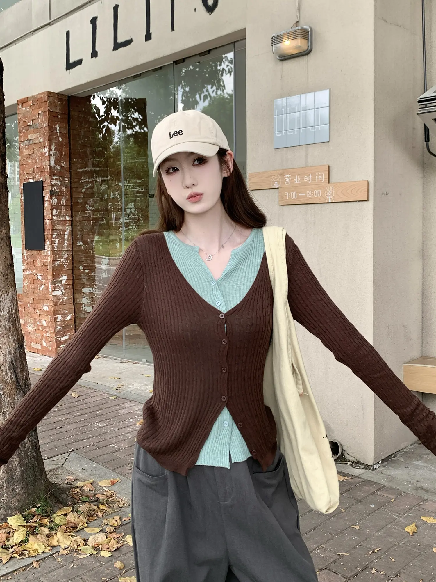 레이어드 니트 카디건 상세 이미지 33