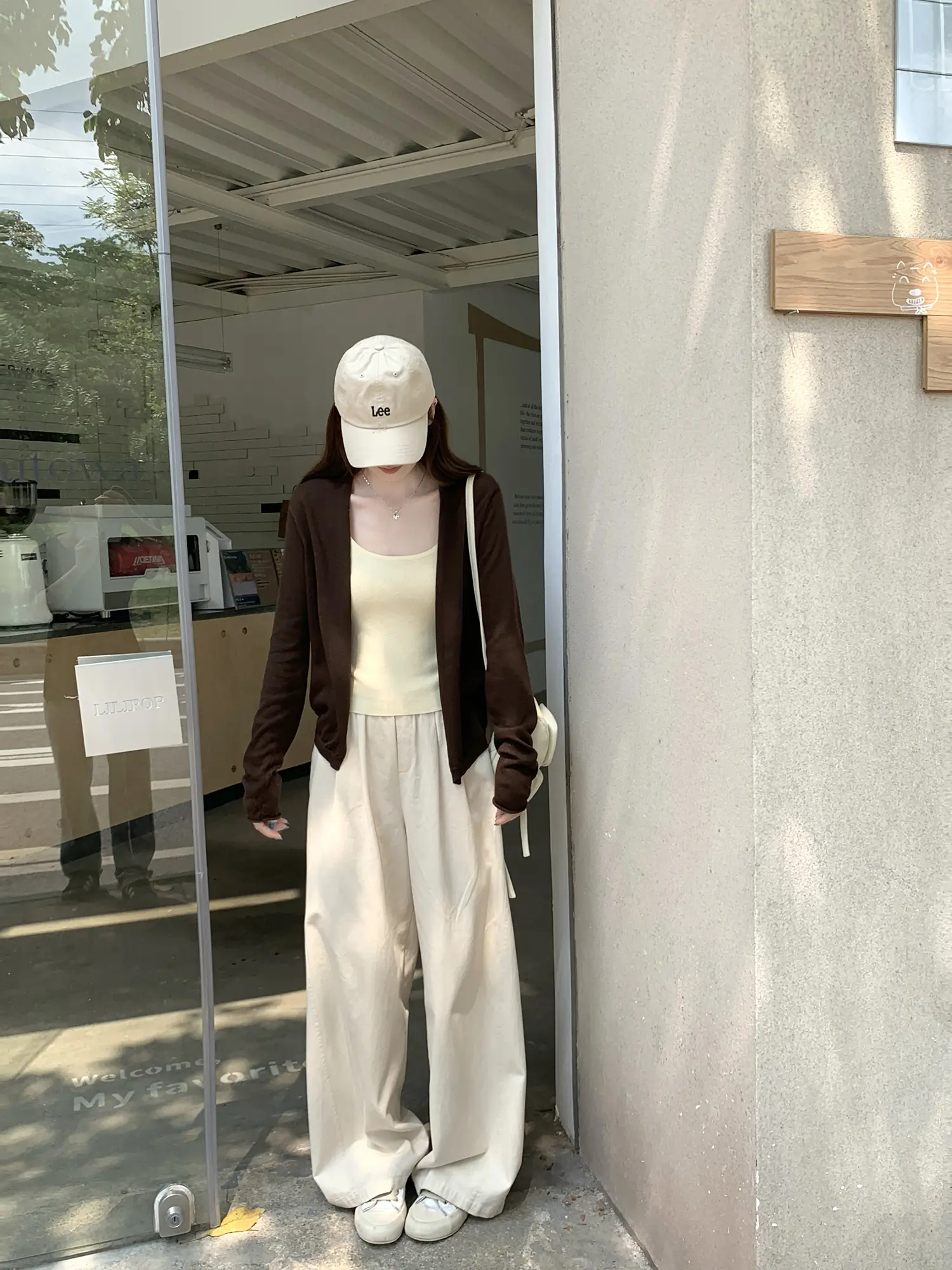 단색 니트 카디건 상세 이미지 35