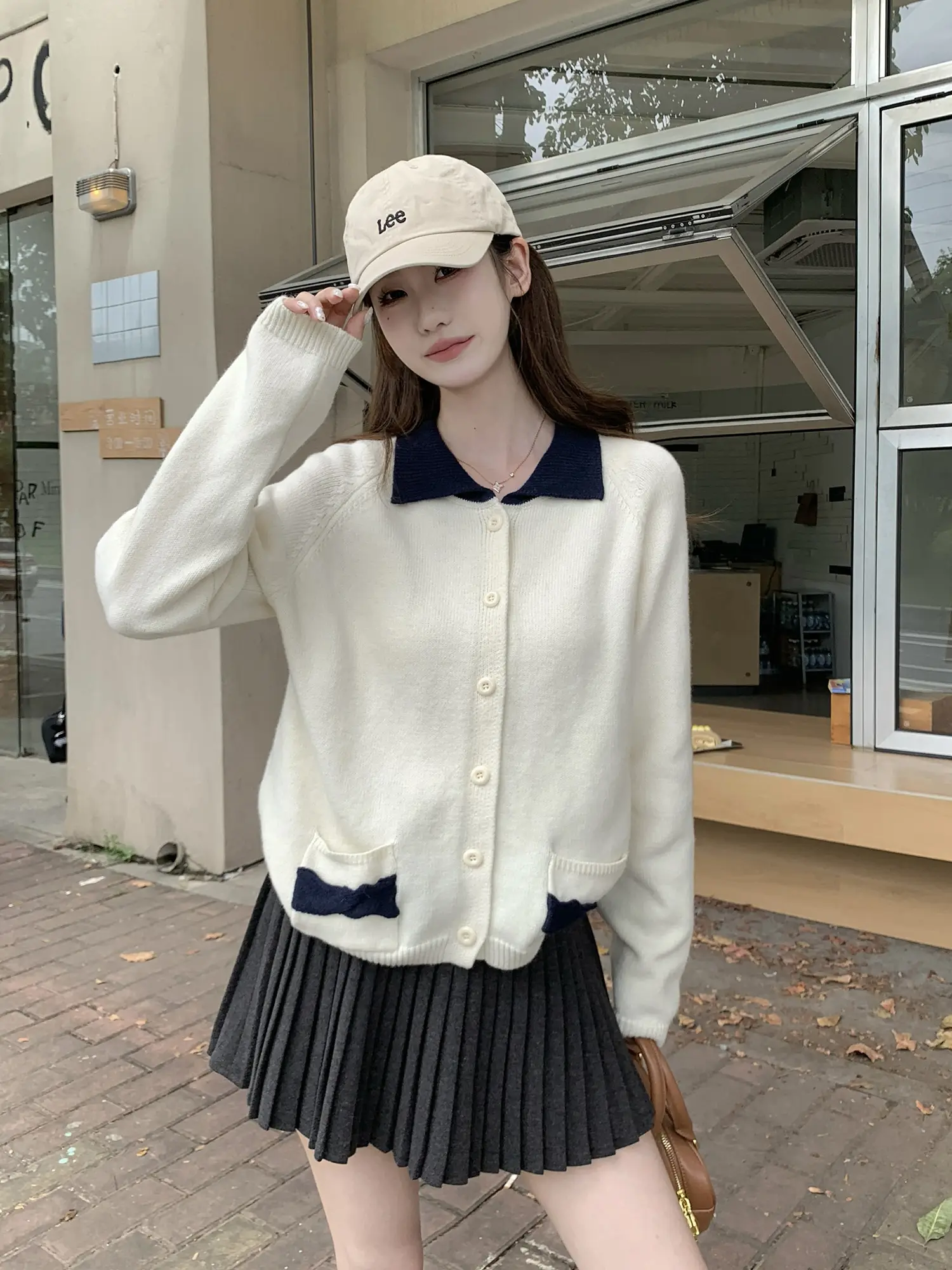 한풍 가을 니트 가디건 상세 이미지 16