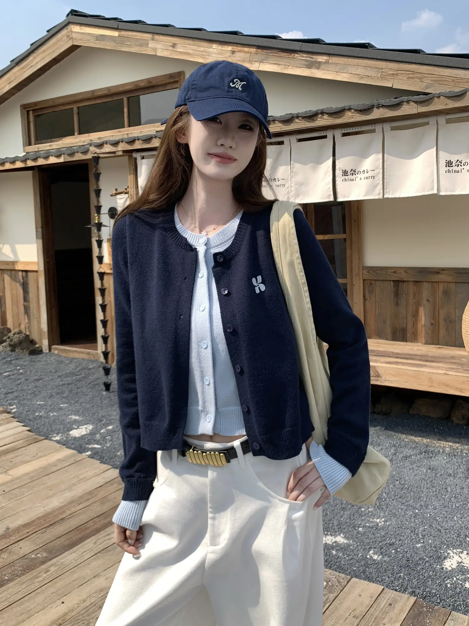 한국인기 레이어드 니트 가디건 상세 이미지 4