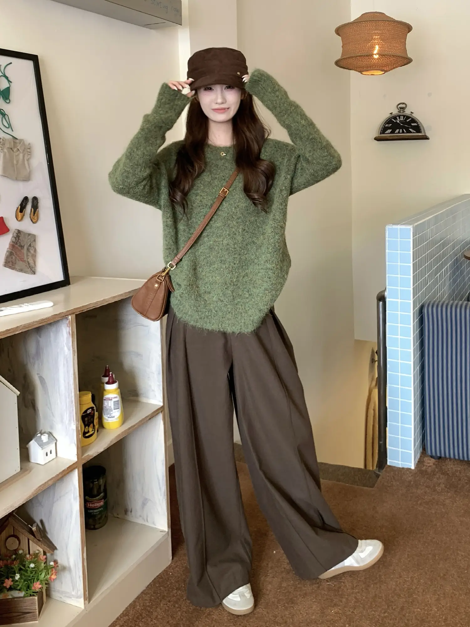 그린 니트 상세 이미지 8