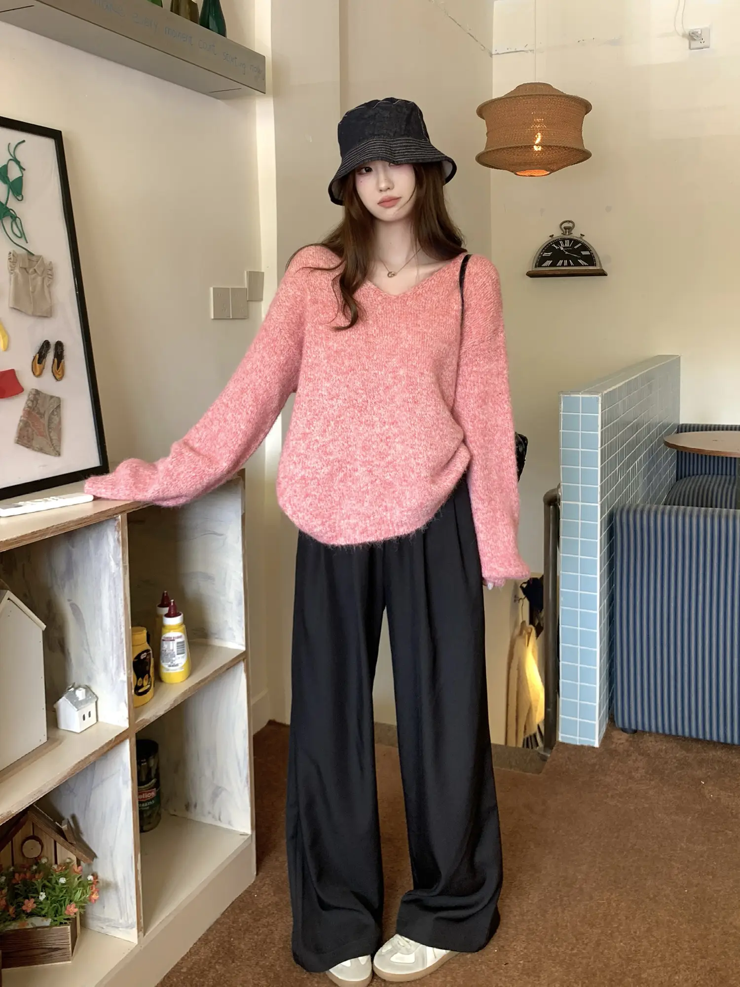 V넥 니트 상세 이미지 7