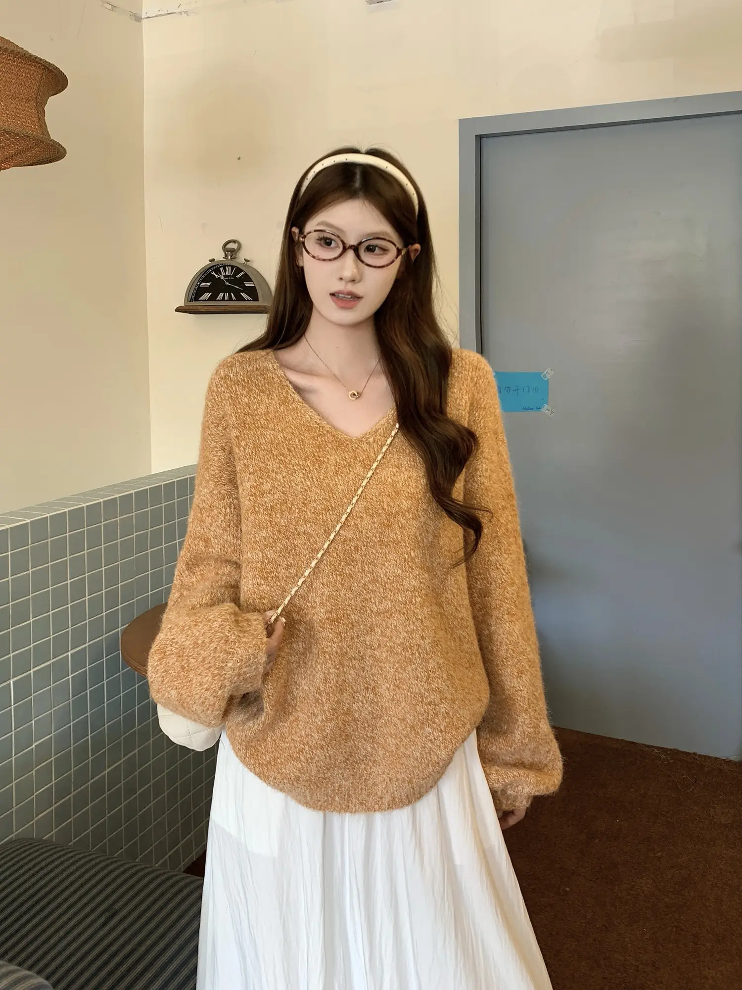 V넥 니트 상세 이미지 25