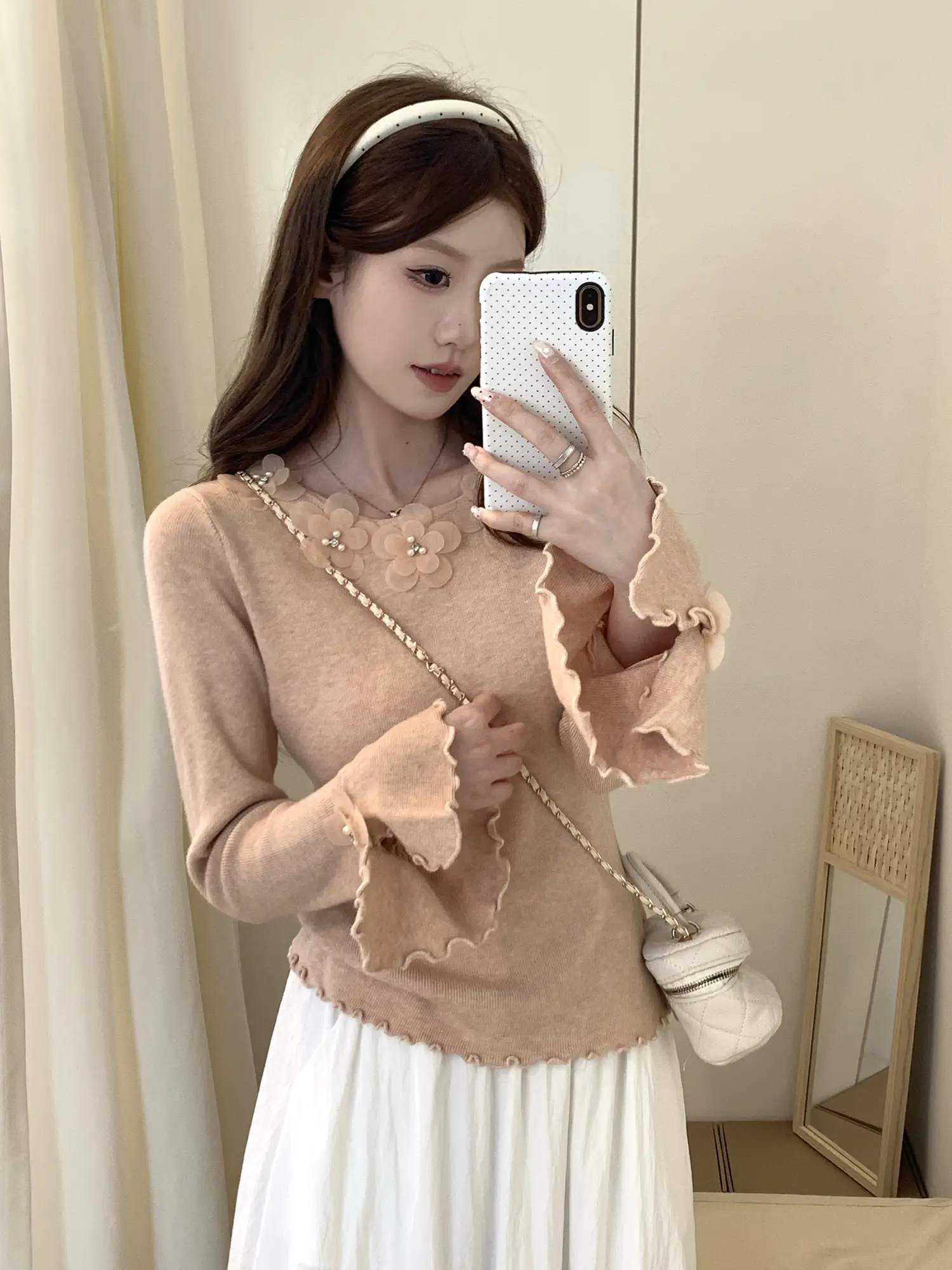 입체 플라워 디테일 니트 상세 이미지 23