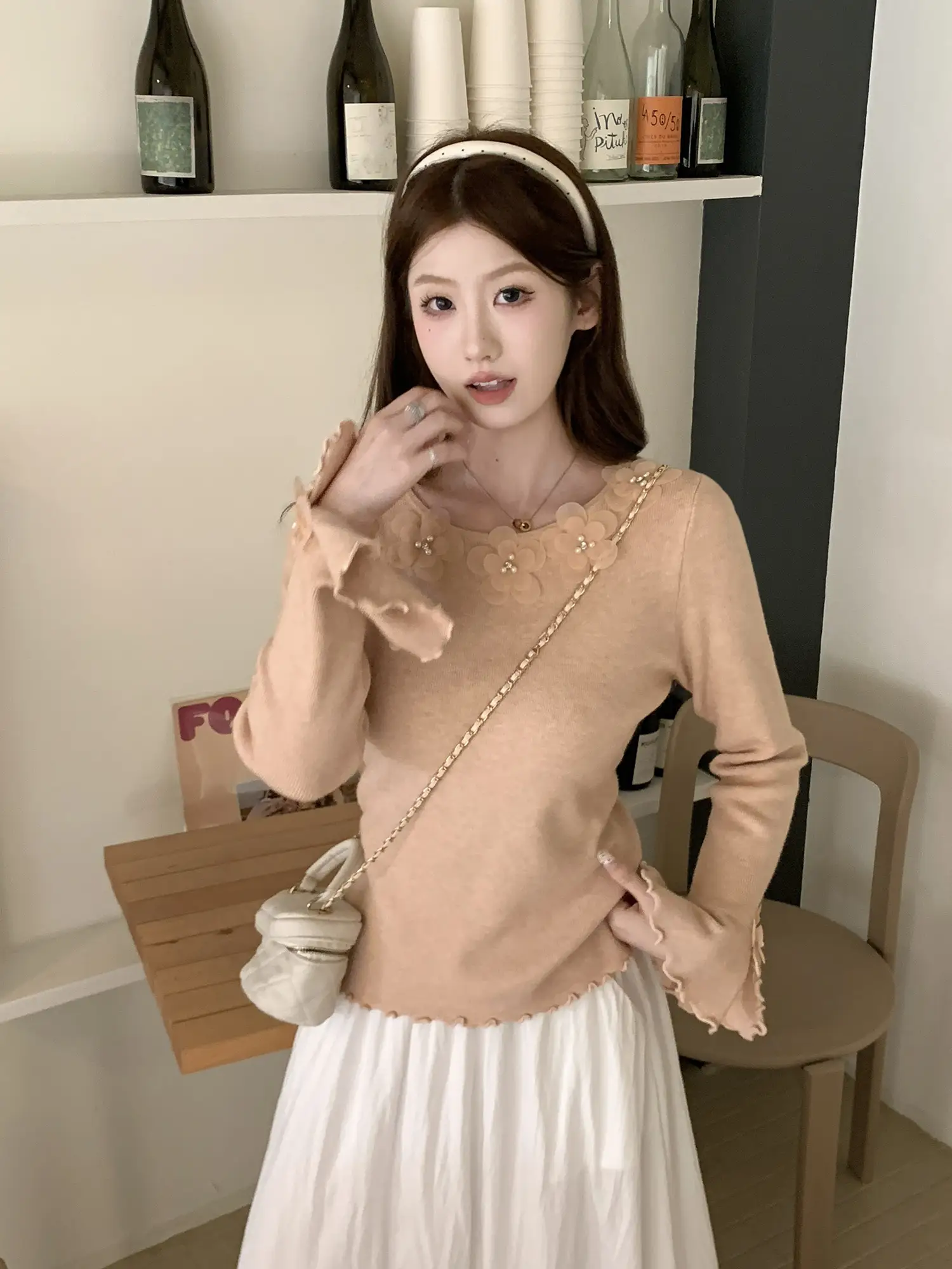 입체 플라워 디테일 니트 상세 이미지 26