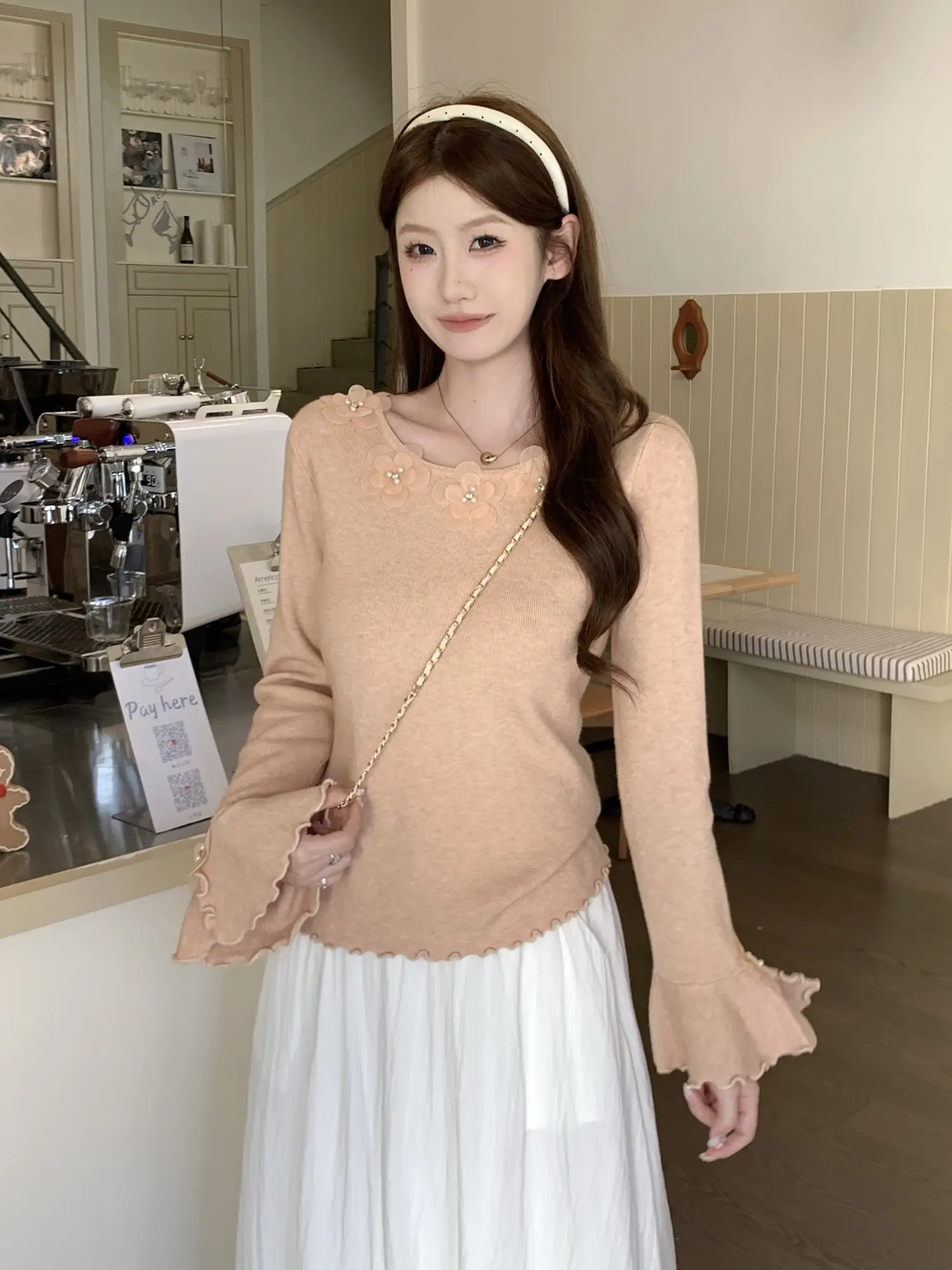 입체 플라워 디테일 니트 상세 이미지 30
