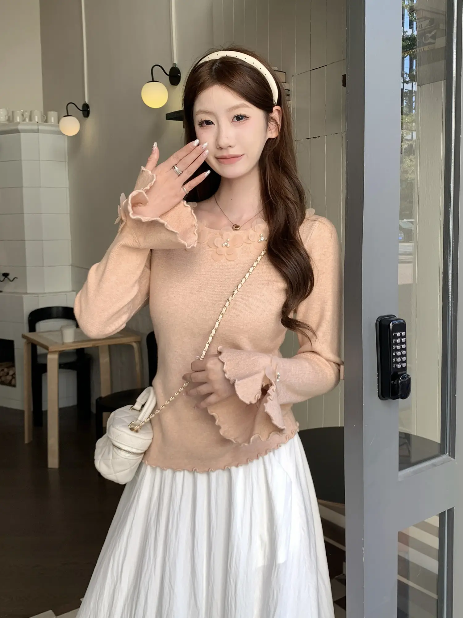 입체 플라워 디테일 니트 상세 이미지 31