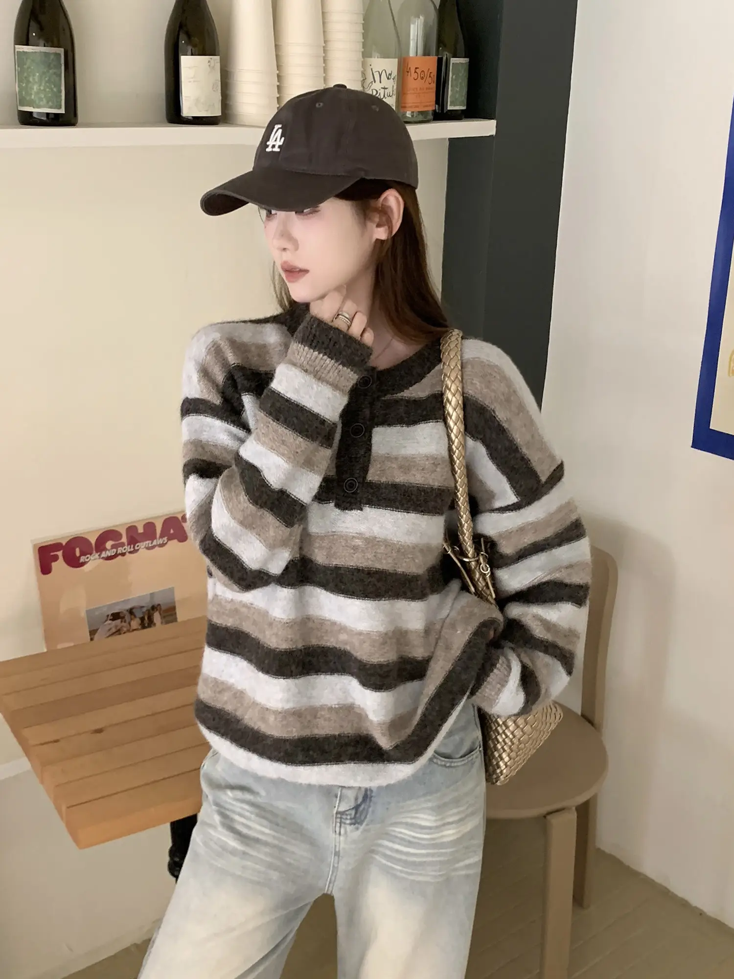 스트라이프 니트 상세 이미지 3