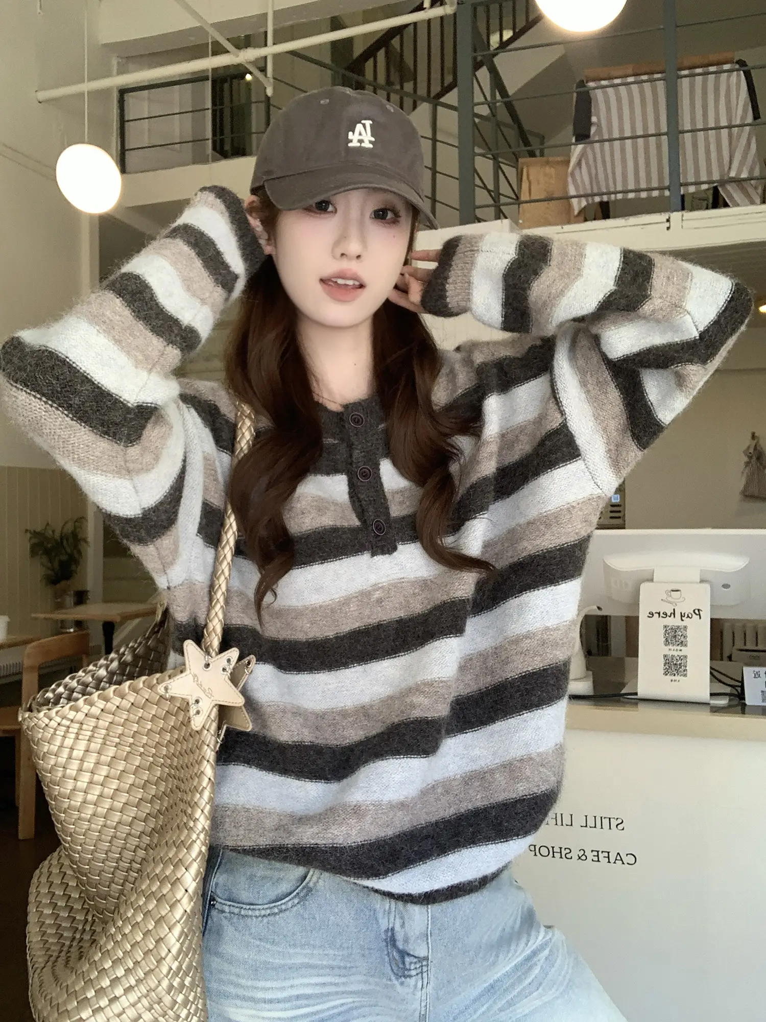 스트라이프 니트 상세 이미지 10