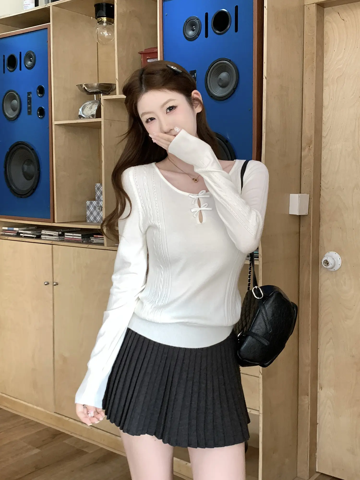 나비 리본 홀드 니트 상세 이미지 11