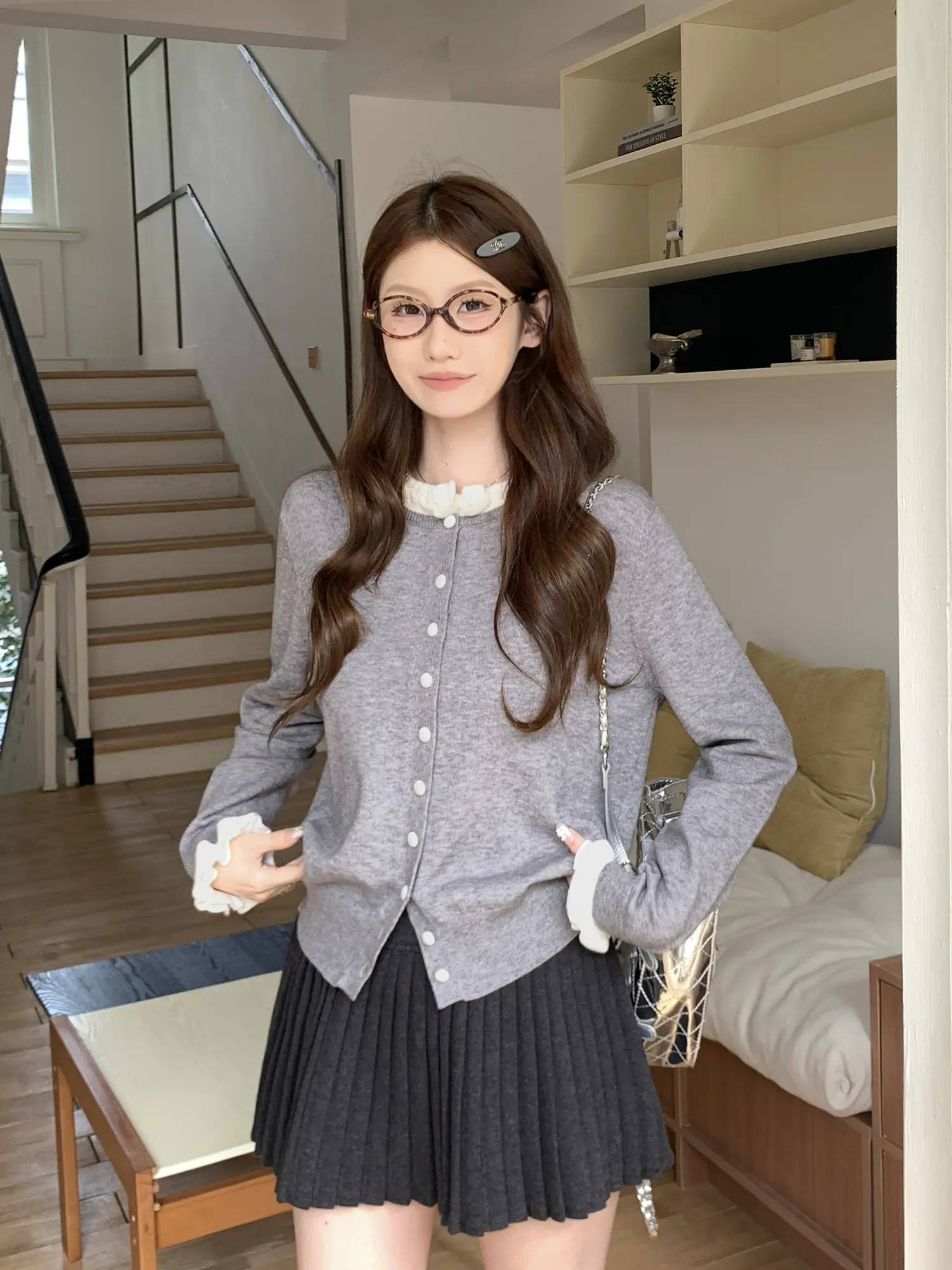 프릴 디테일 가디건 상세 이미지 12