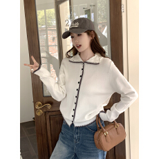 批发实拍~秋冬小众不撞款毛衣外套设计感上衣