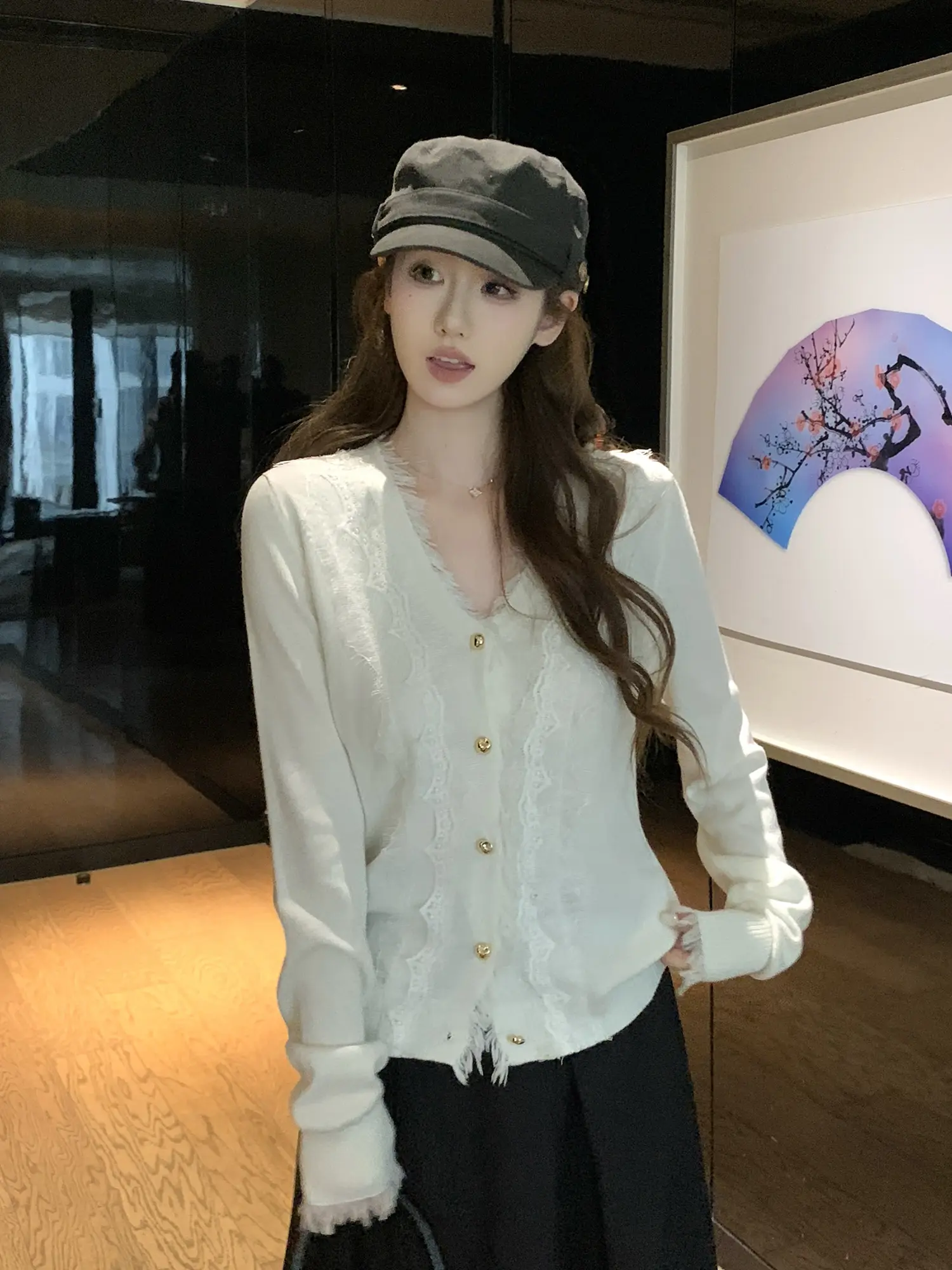 프렌치 감성 모단 가디건