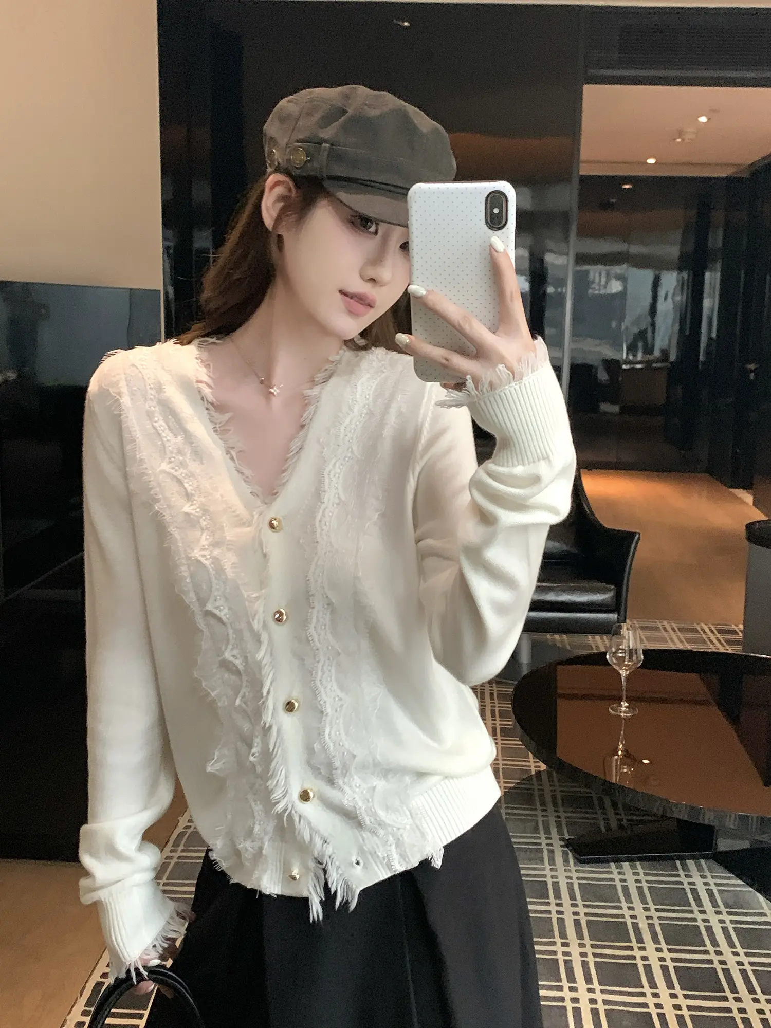 프렌치 감성 모단 가디건 상세 이미지 9