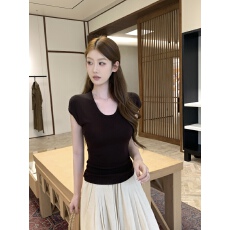 批发实拍~韩系基础款U领针织<b class='q'>背心</b>女2026新款无袖修身显瘦上衣