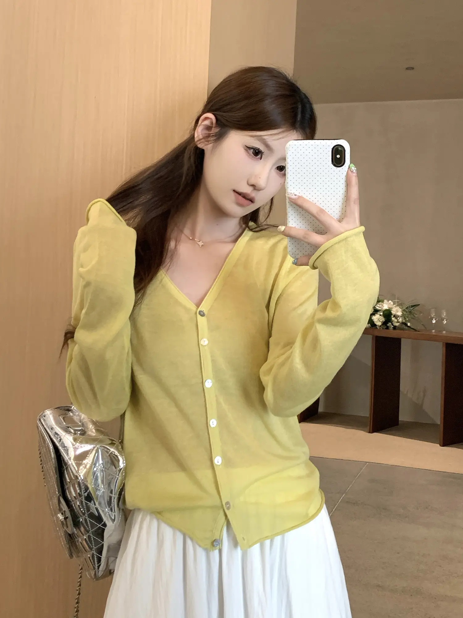 한국인기 루즈핏 자외선 차단 니트 가디건 상세 이미지 28