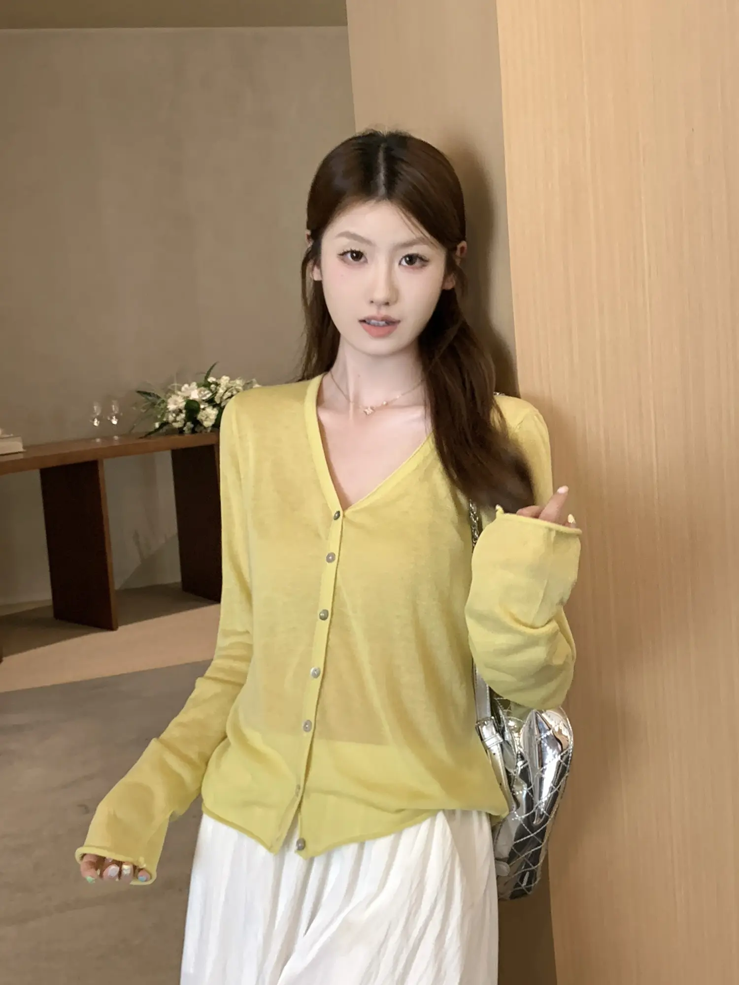 한국인기 루즈핏 자외선 차단 니트 가디건 상세 이미지 29
