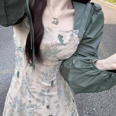 批发法式宫廷公主裙名媛轻奢小礼裙氛围感穿搭假两件超仙长袖<b class='q'>连衣裙</b>女