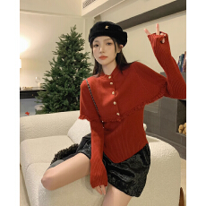 批发时尚套装女秋季新款针织罩衫打底衫高级感活泼减龄盐系穿搭两件套