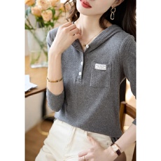 批发原版做工2025<b class='q'>t</b><b class='q'>恤</b>女士长袖连帽卫衣女秋季款修身百搭长袖上衣