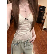 批发性感蕾丝吊带背心带胸垫内搭纯欲辣妹甜美<b class='q'>修身</b>显瘦百搭打底女上衣