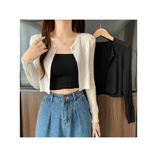 批发已出货 防晒开<b class='q'>衫</b>V领针织女薄款配吊带裙披肩外搭<b class='q'>空调</b><b class='q'>衫</b>短款长袖