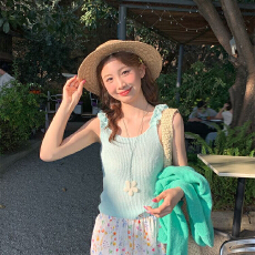 批发已出货 温柔初恋针织吊带女内搭2025夏季新款修身显瘦打底绝美小