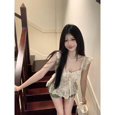 批发已出货有内里打揽 <b class='q'>衬衫</b>夏季法式甜美小众<b class='q'>修身</b>短款上衣