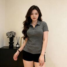 批发200斤大码女装<b class='q'>胖</b><b class='q'>MM</b>夏季新款POLO领短袖T恤上衣